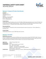 MATERIAL SAFETY DATA SHEET BOVINE SERUM