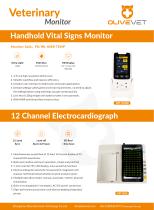 OliveVet Handhold monitor & VET-EG3 ECG VET-VM30 