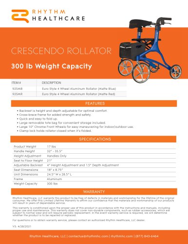 CRESCENDO ROLLATOR