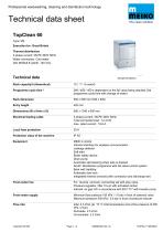 TopClean 60 Technical data sheet