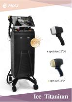 MLKJ Medical diode laser titanium double handle hair removal machine