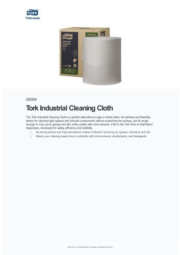 Tork Industrial Cleaning Cloth