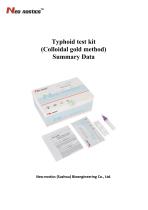 TYP0085 TYP0086 Typhoid test kit