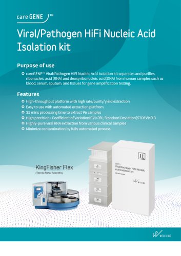 careGENE&trade; Viral Pathogen HiFi Nucleic Acid Isolation kit