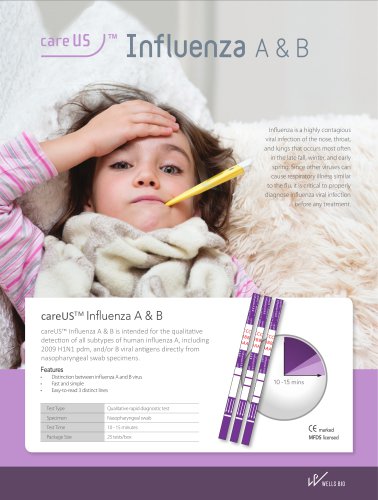 careUS&trade; Influenza A & B Dipstick