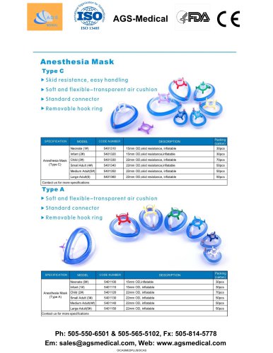 Anesthesia Masks