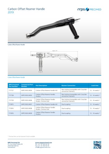 Carbon Offset Reamer Handle