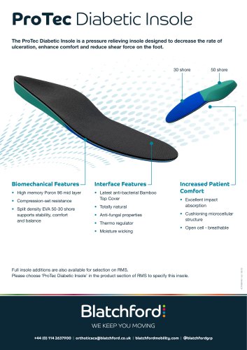 ProTec Diabetic Insole