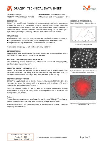 DRAQ9™ TECHNICAL DATA SHEET