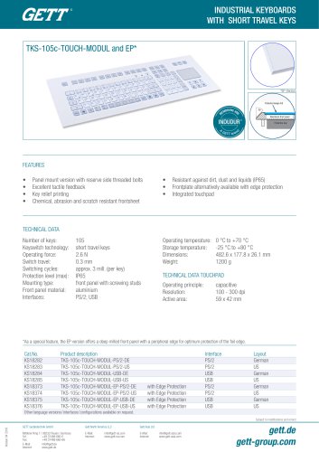 TKS-105c-TOUCH-MODUL and EP*