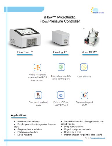 iFlow flow/pressure controller product brochure