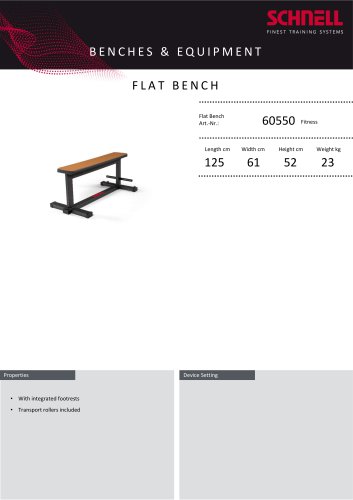 FLAT BENCH