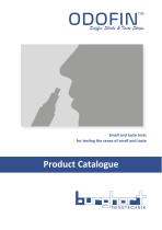 Product Catalogue ODOFIN TM Sniffin‘Sticks & Taste Strips