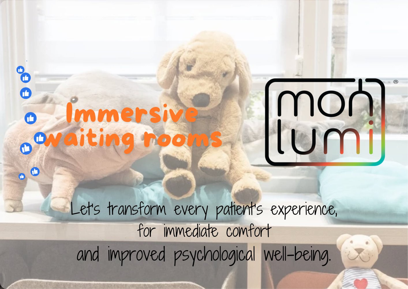 Immersive waiting areas - Mon LUMI