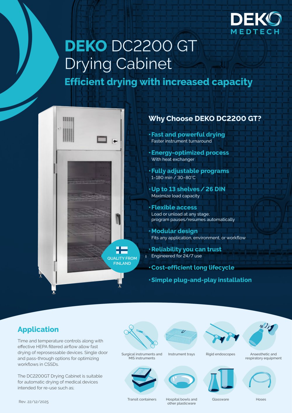 DEKO DC2200 benefits - DEKO MedTech