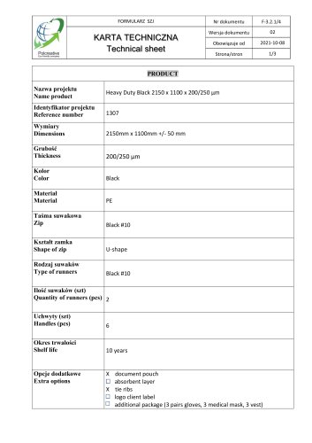 Technical sheet 1307