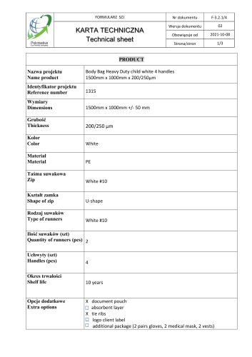 Technical Sheet 1315