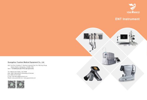 YSENMED Catalog for ENT Instrument