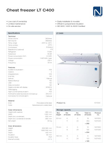 Chest freezer LT C400