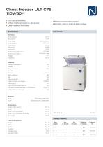 Chest freezer ULT C75 110V/60H
