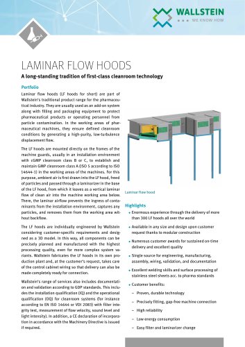 LAMINAR FLOW HOODS
