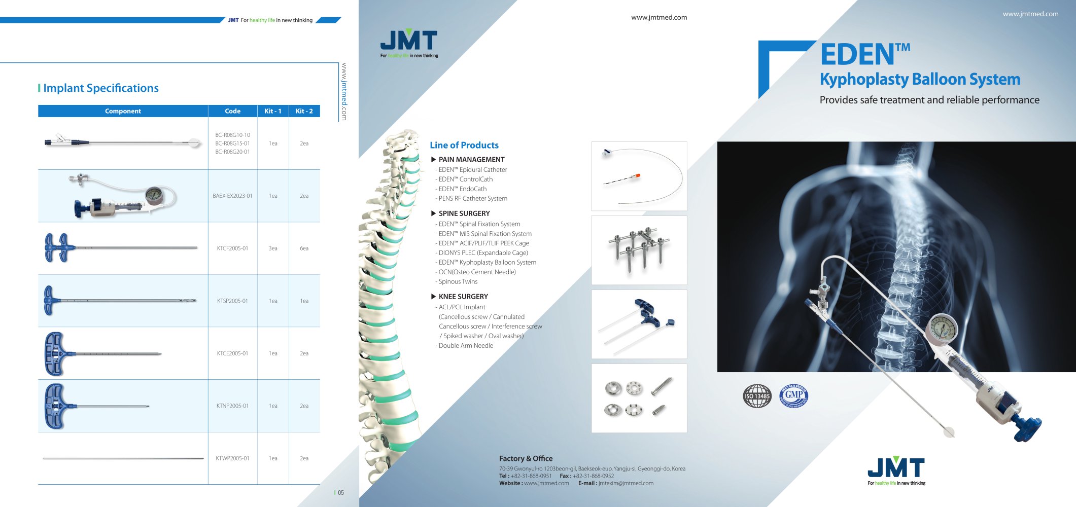 EDEN&trade; Kyphoplasty Balloon System - JMTmed