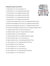 Orthopedic surgery instrument kit BI-001500
