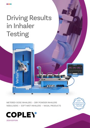 Copley Catalog Inhaler Testing Brochure