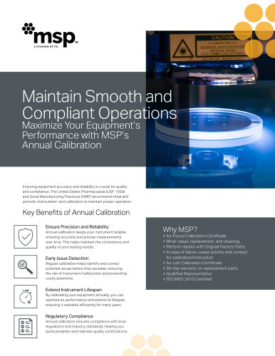 MSP Calibration Info Flyer US