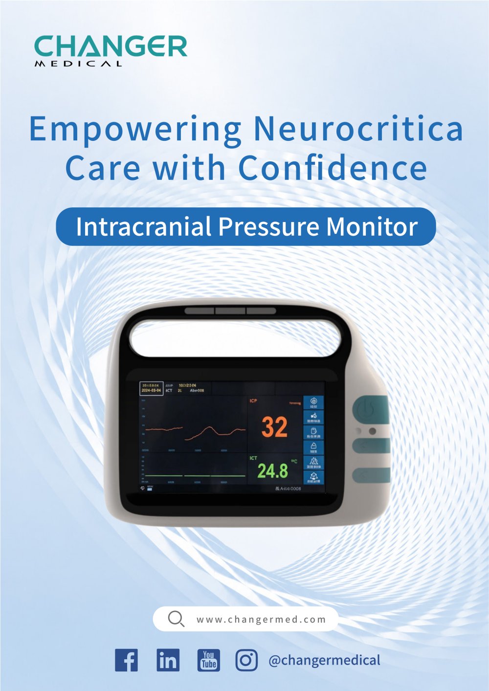 Intra-compartmental pressure monitor - SHENZHEN CHANGER MEDICAL TECHNOLOGY CO., LTD.