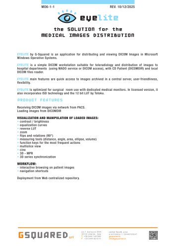 EYELite the SOLUTION for the MEDICAL IMAGES DISTRIBUTION
