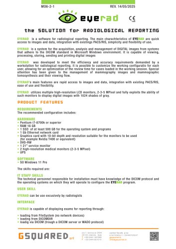 EYERAD the SOLUTION for RADIOLOGICAL REPORTING