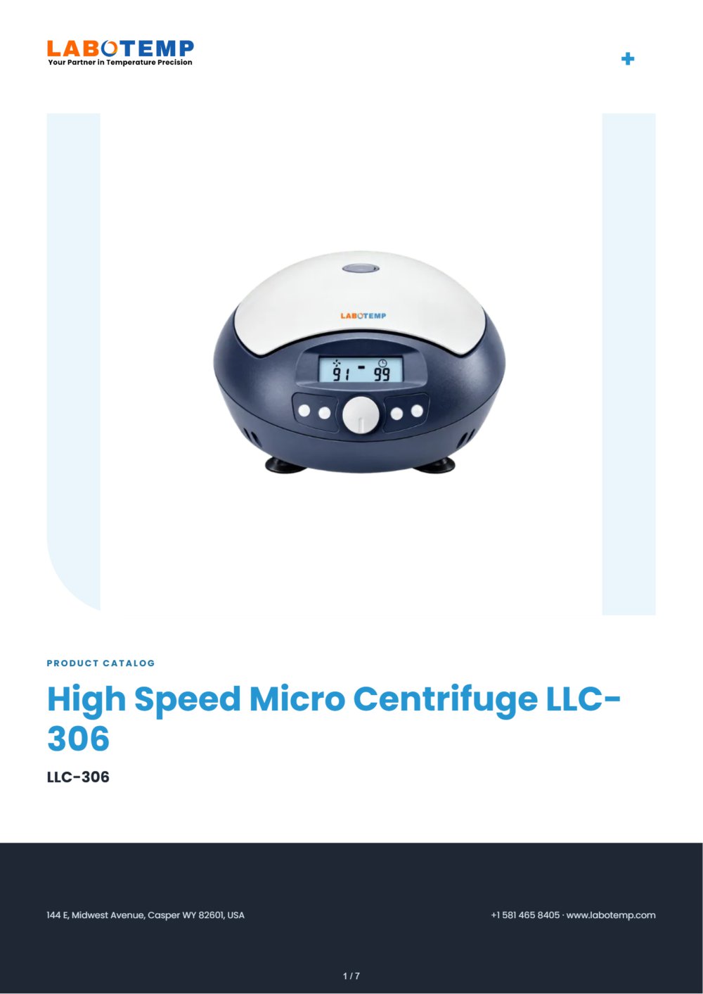 High Speed Micro Centrifuge LLC-306 - Labotemp Systems