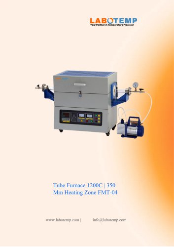 Tube Furnace 1200&deg;C | 350 Mm Heating Zone FMT-04