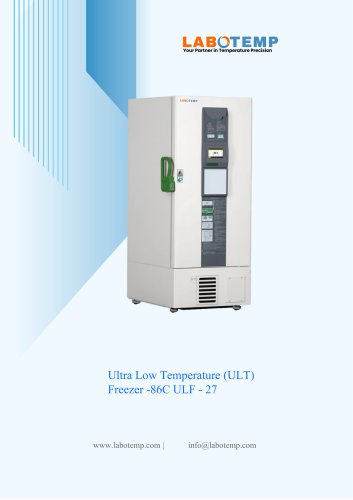 Ultra Low Temperature (ULT) Freezer -86&deg;C ULF - 27