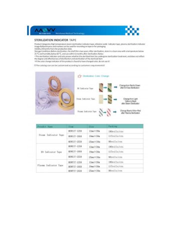 STERILIZATION INDICATOR TAPE