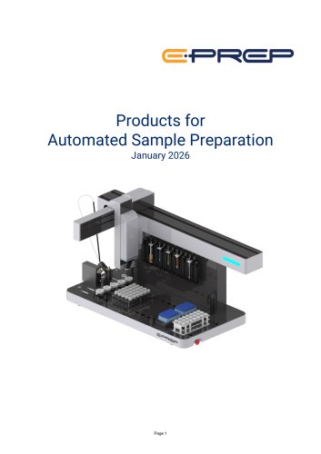 Products for  Automated Sample Preparation