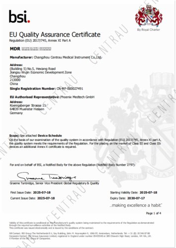 EU Quality Assurance Certificate