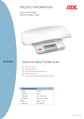 Electronic Baby/Toddler Scale M101600