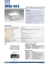 AVAS-402 Medical Recorder & Computer platform - Datasheet