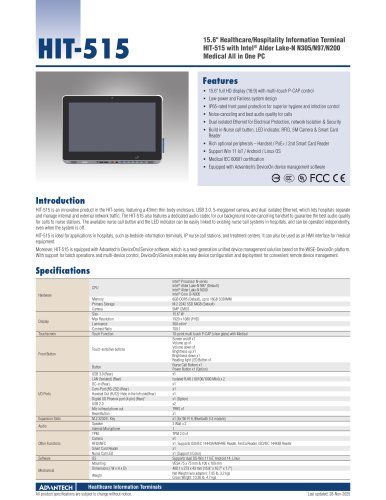 HIT-515 - Datasheet
