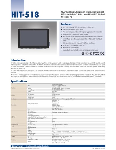 HIT-518 - Datasheet