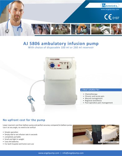 Ambulatory PCA infusion pump AJ5806 - EN