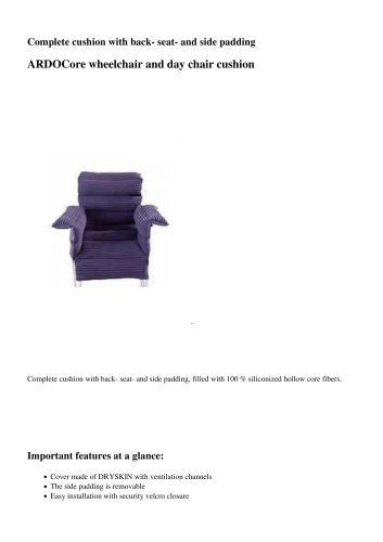 ARDOCore wheelchair and day chair cushion