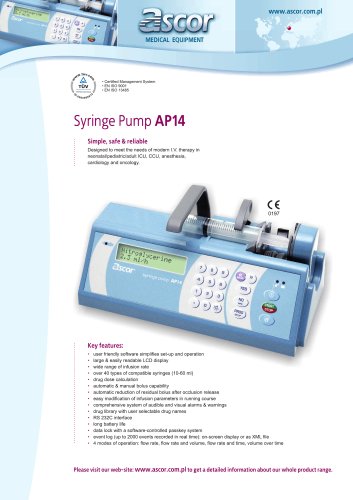 Syringe pump AP14 - EN