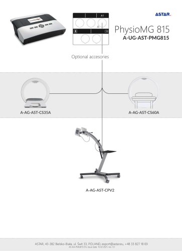 PhysioMG 815 with compatible accessories