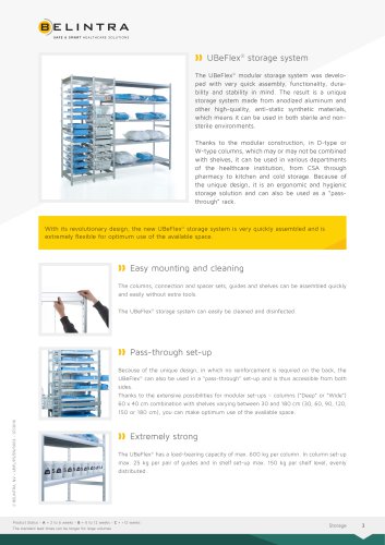 UBeFlex® medical storage system