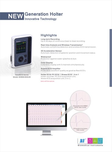 BI9900/BI9100 Waterproof HOLTER RECORDER