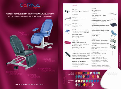 Blood Sampling Chair Electric Height Adjustment