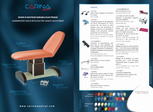 Examination Couch Electric Height Adjustment